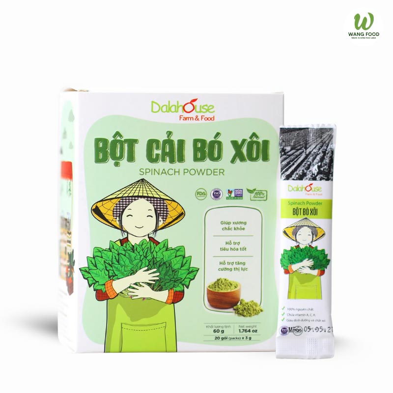 bột bó xôi hữu cơ