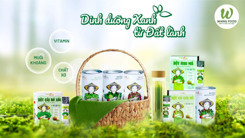 bột rau cải bó xôi
