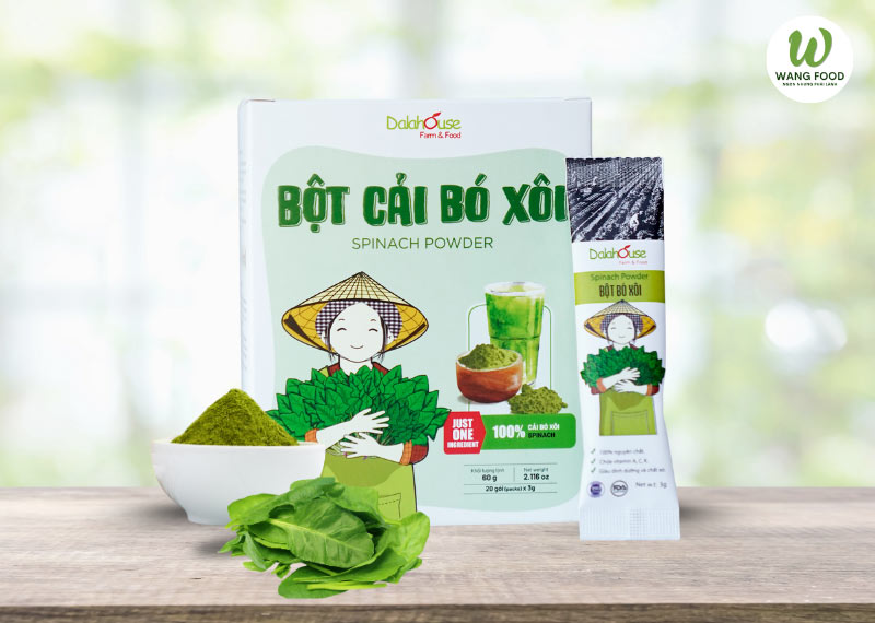 bột rau chân vịt sấy