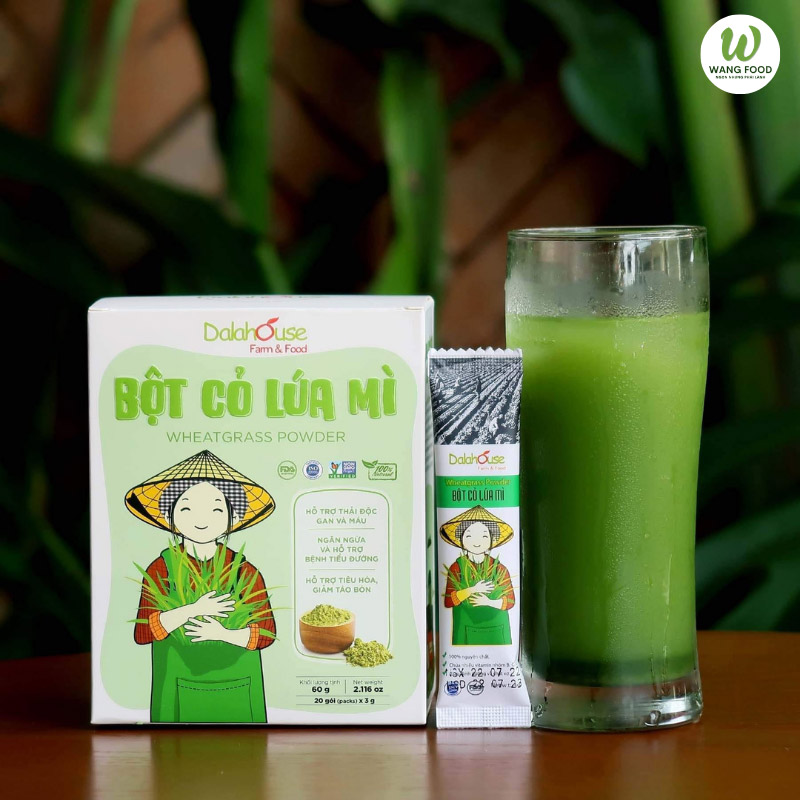 bột cỏ lúa mì hữu cơ