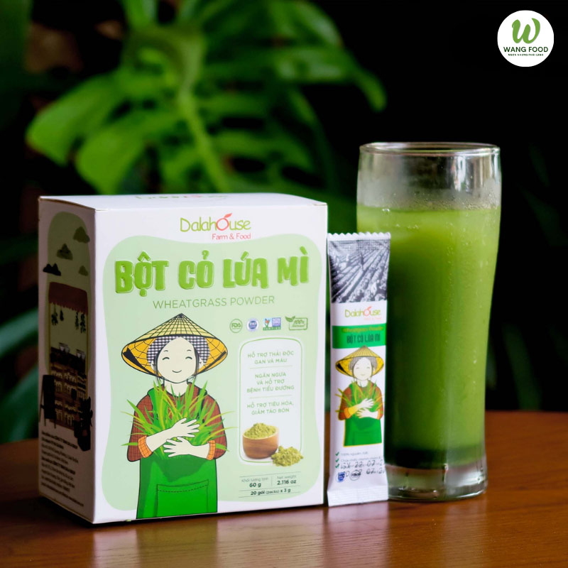 bột cỏ lúa mì organic