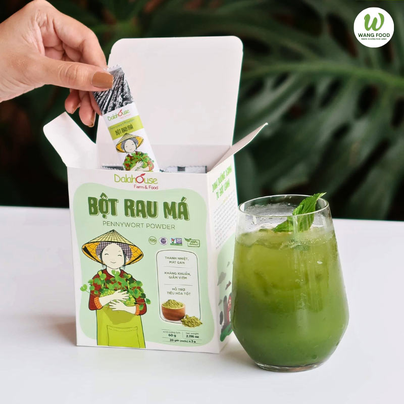 bột rau má hữu cơ sấy lạnh