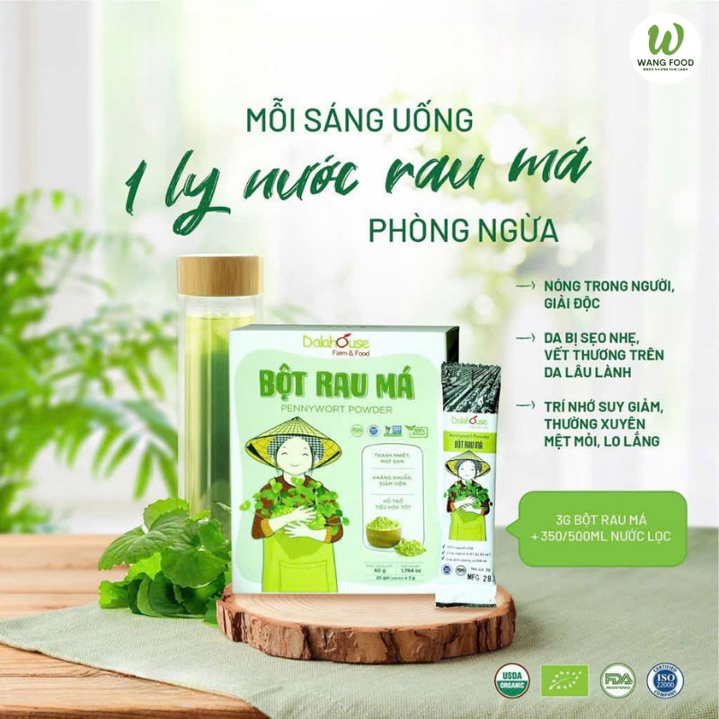 bột rau má dalahouse