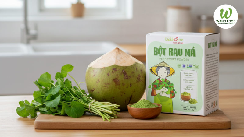 rau má nước dừa điều hòa kinh nguyệt