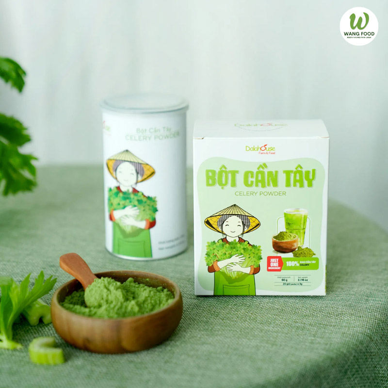 bột cần tây sấy lạnh hữu cơ