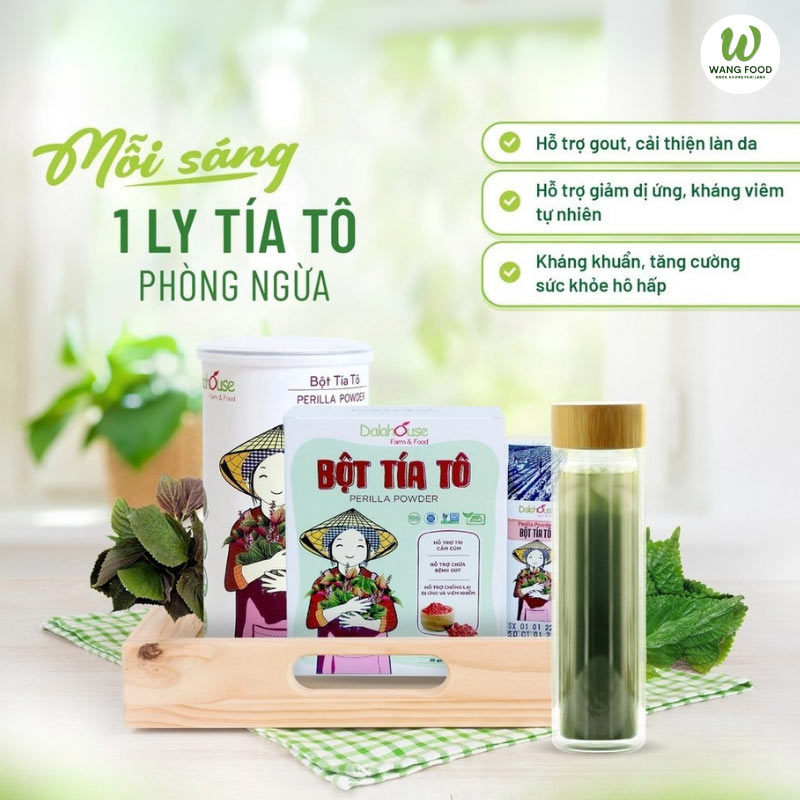 bột tía tô sấy lạnh có tác dụng gì