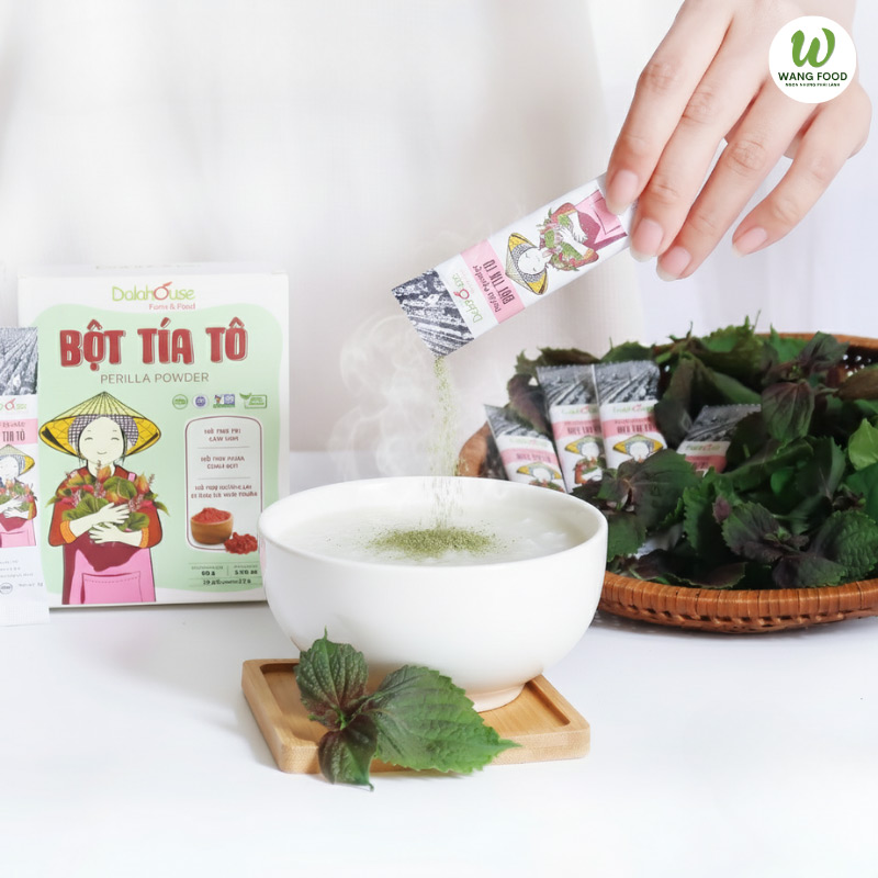 bột tía tô điều trị gút