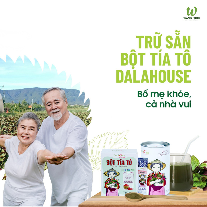 trị gút bằng bột tía tô