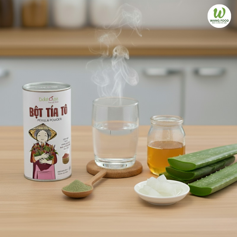 hướng dẫn cách pha bột tía tô