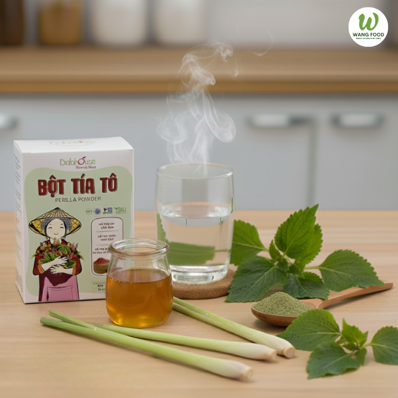 cách pha bột tía tô