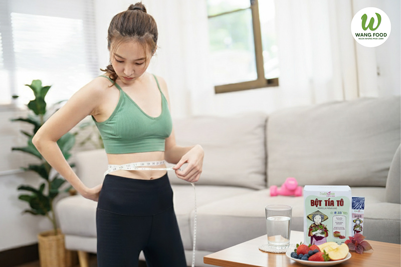 bột tía tô giảm cân