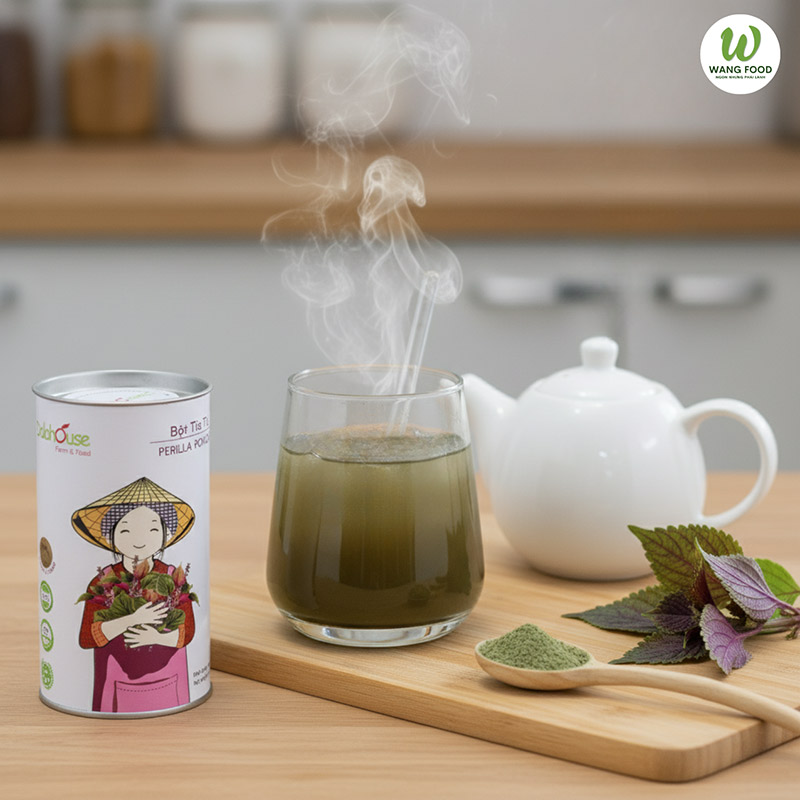 uống bột tía tô để giảm cân