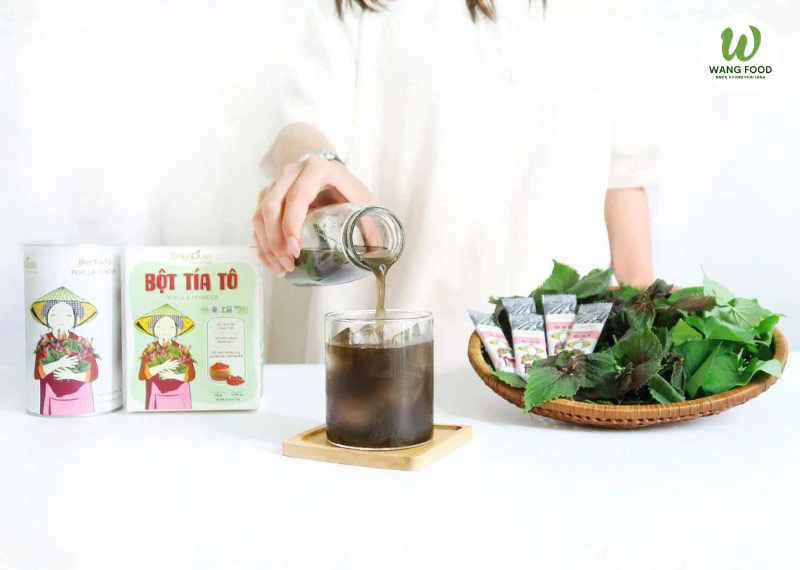 uống bột tía tô cần lưu ý gì