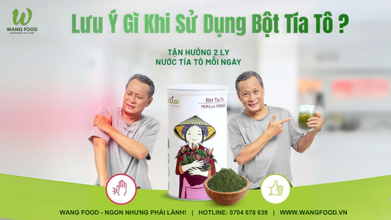 lưu ý gì khi sử dụng bột tía tô