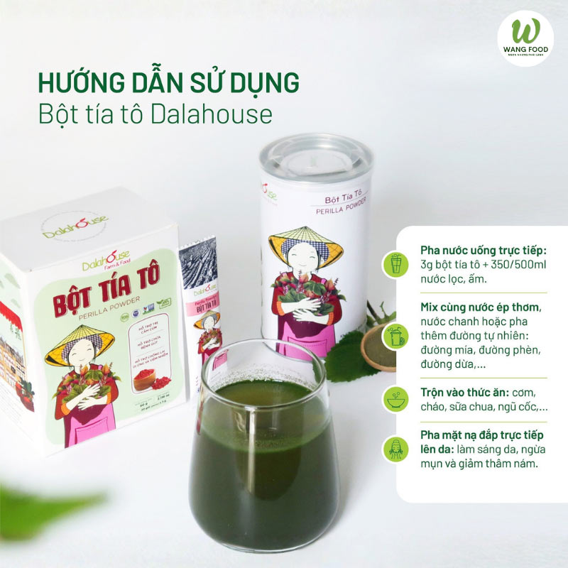 uống bột tía tô cần lưu ý gì