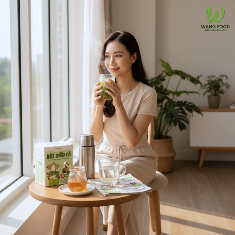 uống bột diếp cá lúc nào tốt