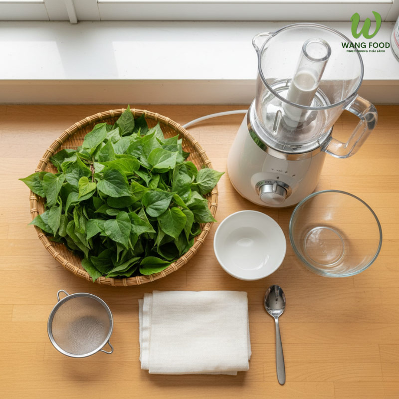 làm bột diếp cá tại nhà