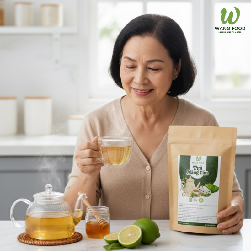 hướng dẫn làm trà mãng cầu khô