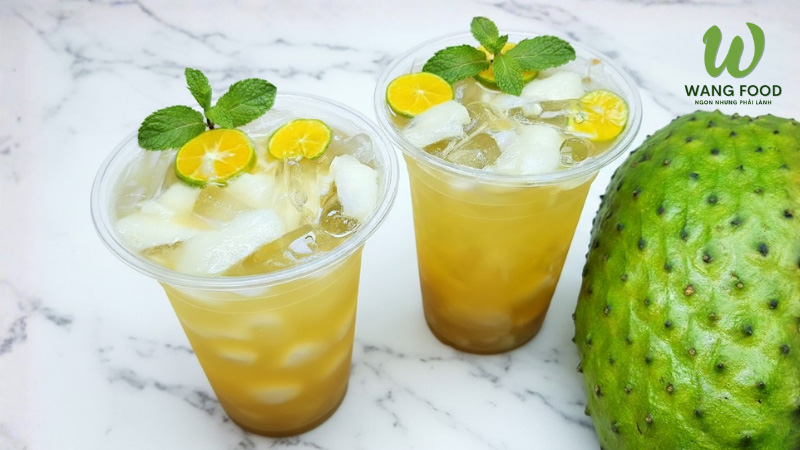 cách pha trà mãng cầu tươi
