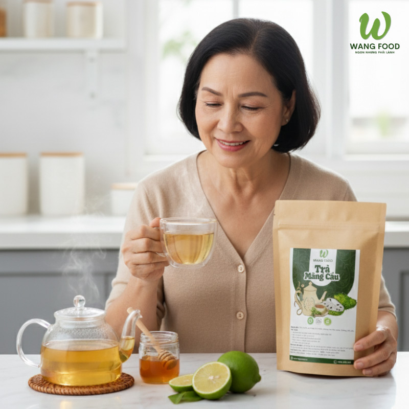 công dụng trà mãng cầu