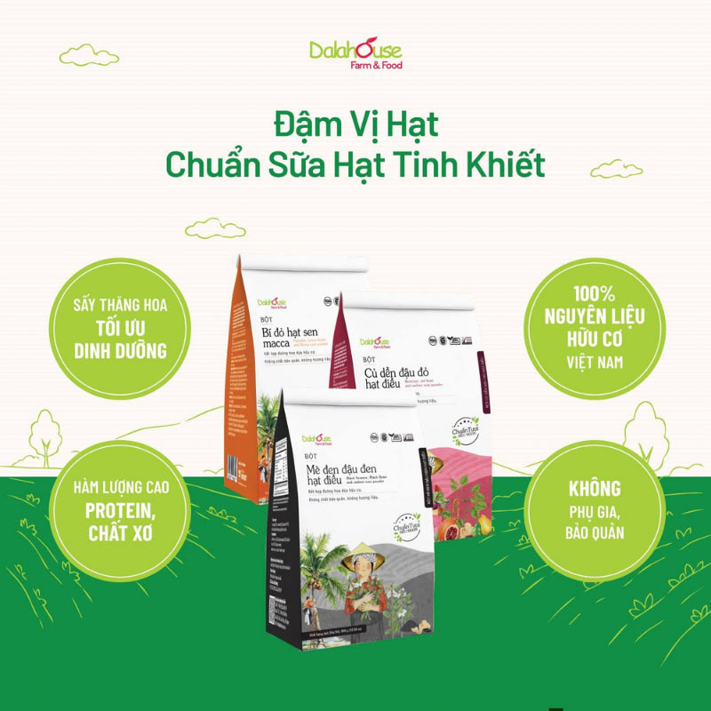 Bột Củ Dền Đậu Đỏ Hạt Điều Dalahouse Chính Hãng - 300G 41 mua online bột củ dền đậu đỏ hạt điều Dalahouse