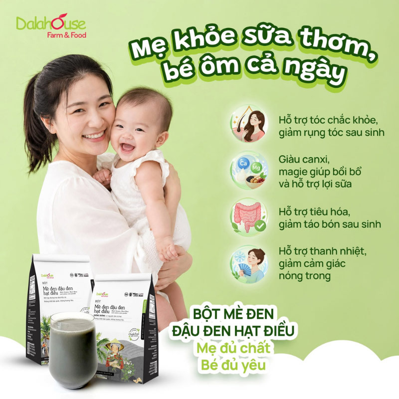 mua bột mè đen đậu đen hạt điều Dalahouse ở đâu
