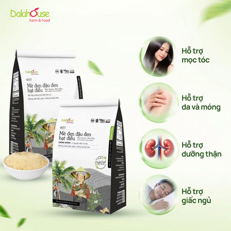 bột mè đen đậu đen hạt điều giá bao nhiêu