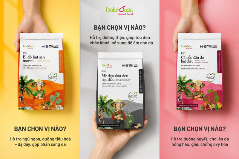 bảng giá bột mè đen đậu đen hạt điều