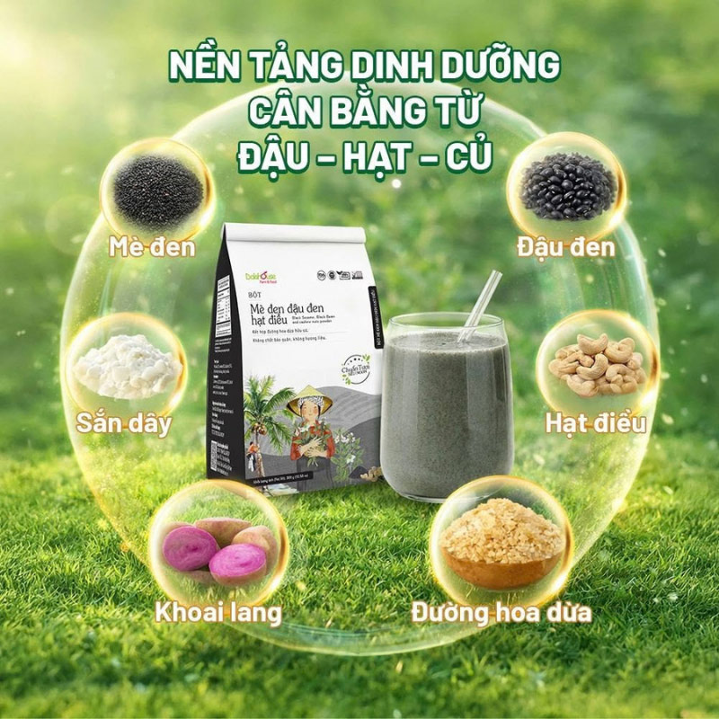 shop bán bột mè đen đậu đen hạt điều Dalahouse