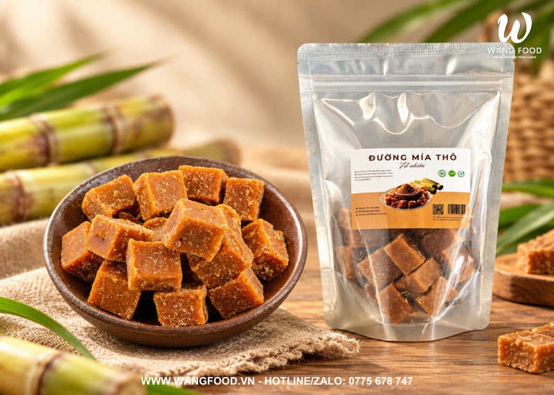 Đường Mía Thô (Đường Phên) Nghệ An 500G - Vị Ngọt Từ Mật Mía Truyền Thống 36 đường mía thô wangfood