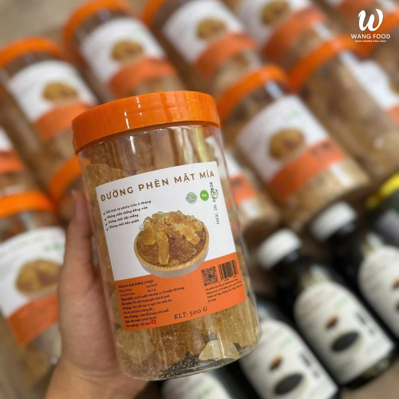 Đường Phèn Mật Mía 300G - Ngọt Thanh, Thơm Mùi Mật Mía 20 mua đường phèn kết tinh mật mía thiên nhiên