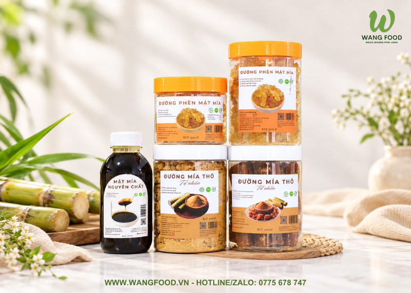 Đường Phèn Mật Mía 300G - Ngọt Thanh, Thơm Mùi Mật Mía 46 đường phèn kết tinh mật mía sachi